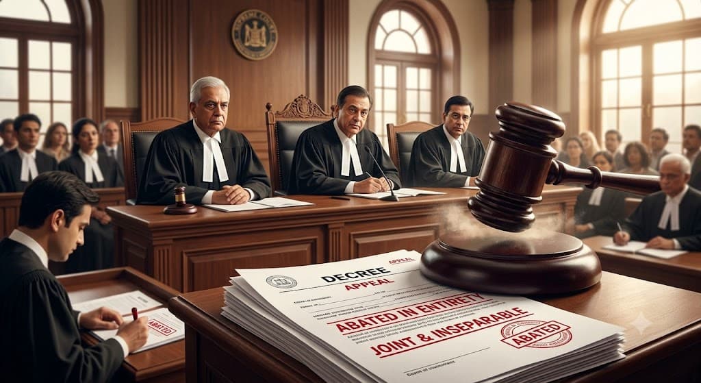 Supreme Court: Appeal Against Joint and Inseparable Decree Abates Entirely if Legal Representatives Are Not Substituted